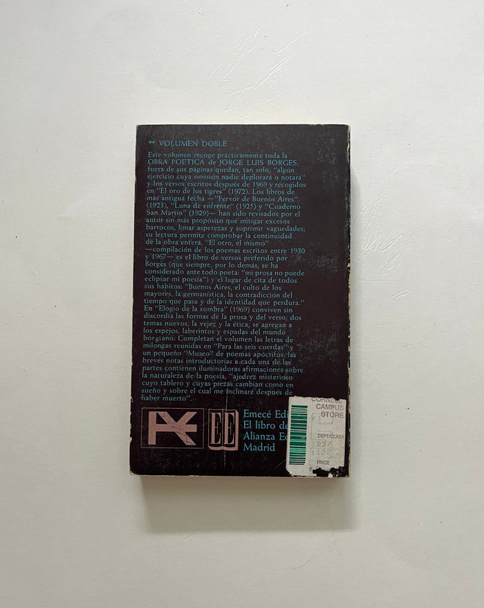 Borges: Obra Poética por Jorge Luis Borges