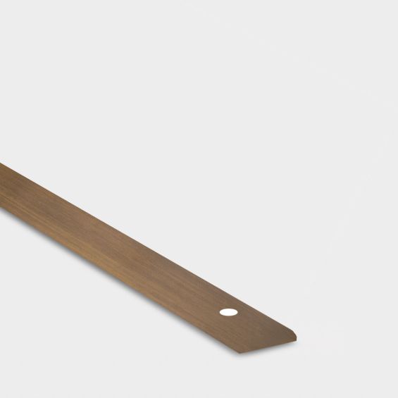 Brass Backplate - Antique - 384mm Hole Centre – rear view