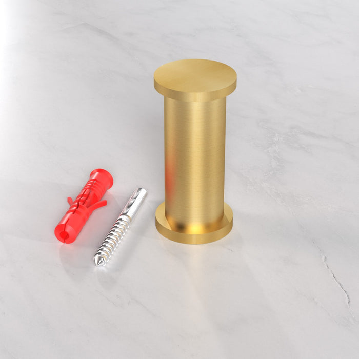 Brass Coat Hook in Gold – product view 3