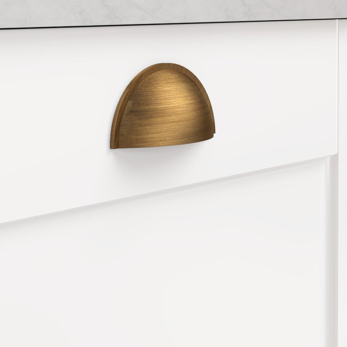 Brass Cup Handles in Antique – product view 3