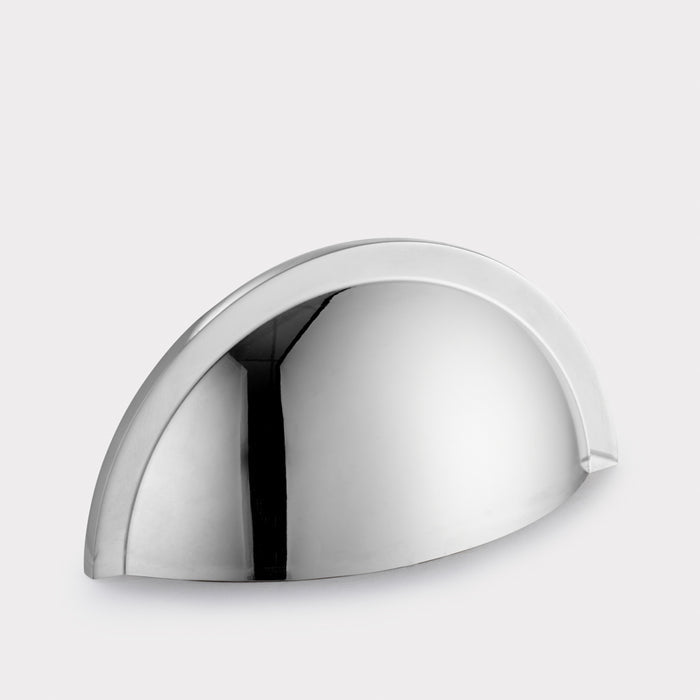 Brass Cup Handles in Chrome