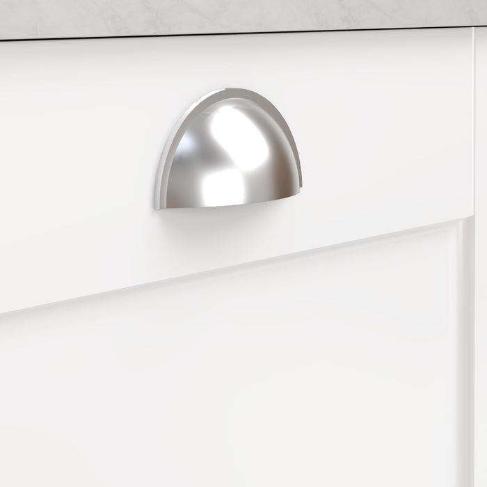 Brass Cup Handles in Chrome – product view 3