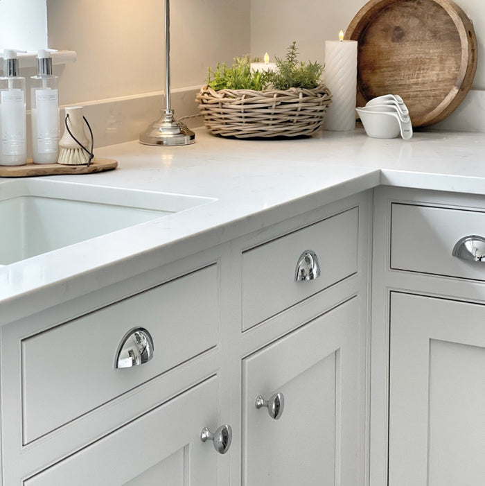 Brass Cup Handles in Chrome – product view 4
