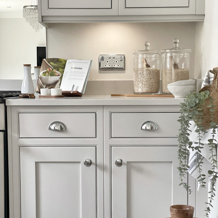 Brass Cup Handles in Chrome – product view 5