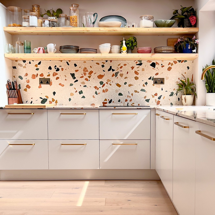Brass Curved Cabinet Handles in Gold – product view 5