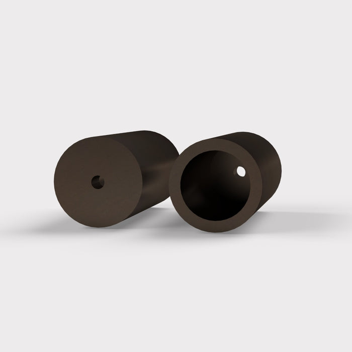 Brass Cylinder Pull Cord Light Switch in Bronze – product view 3