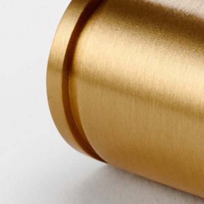 Brass Cylinder Pulls in Gold - Small – product view 2