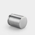 Brass Cylinder Pulls in Silver