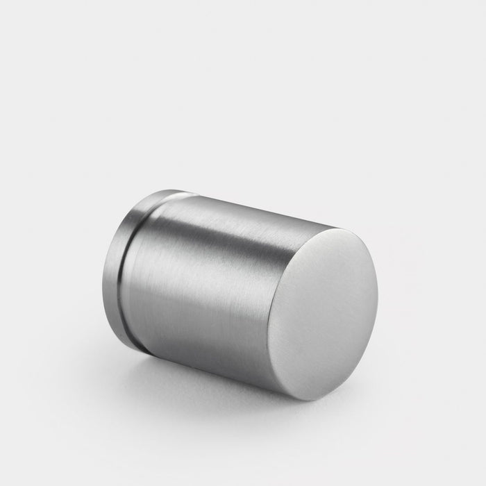 Brass Cylinder Pulls in Silver