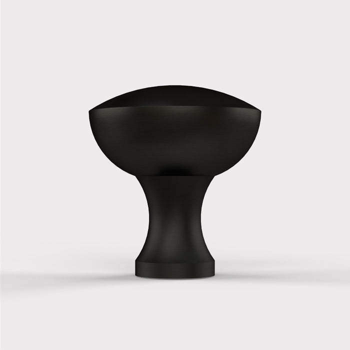 Brass Dome Door Knobs in Black – product view 3