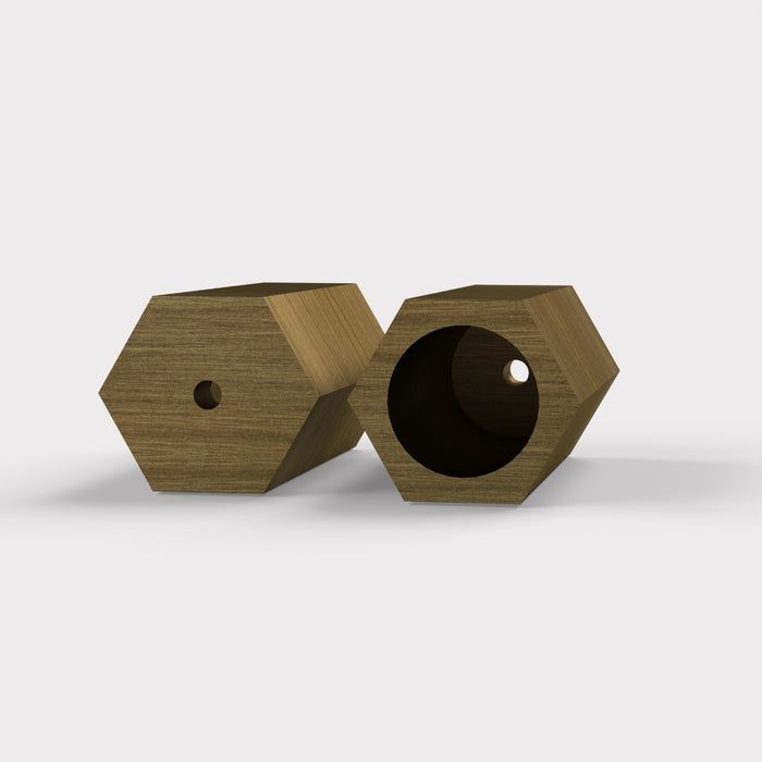 Brass Hexagon Pull Cord Light Switch in Antique – product view 3