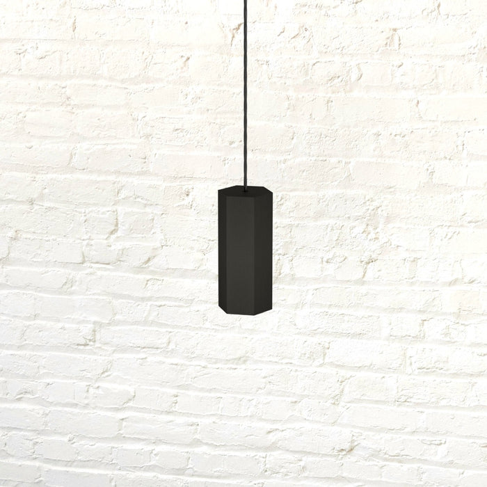 Brass Hexagon Pull Cord Light Switch in Black – product view 4