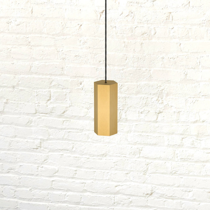 Brass Hexagon Pull Cord Light Switch in Gold – product view 4