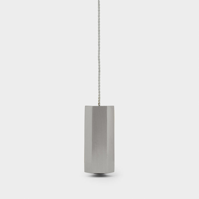 Brass Hexagon Pull Cord Light Switch in Silver