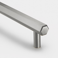 Brass Hexagonal Cabinet Handles in Silver