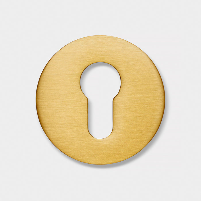 Gold door keyhole cover