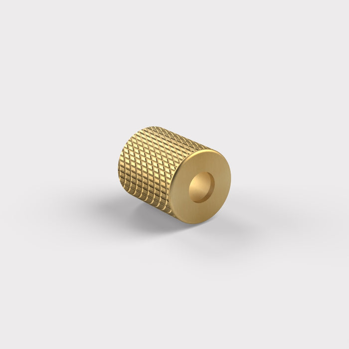 Brass Knurled Blind Pull in Gold – product view 2