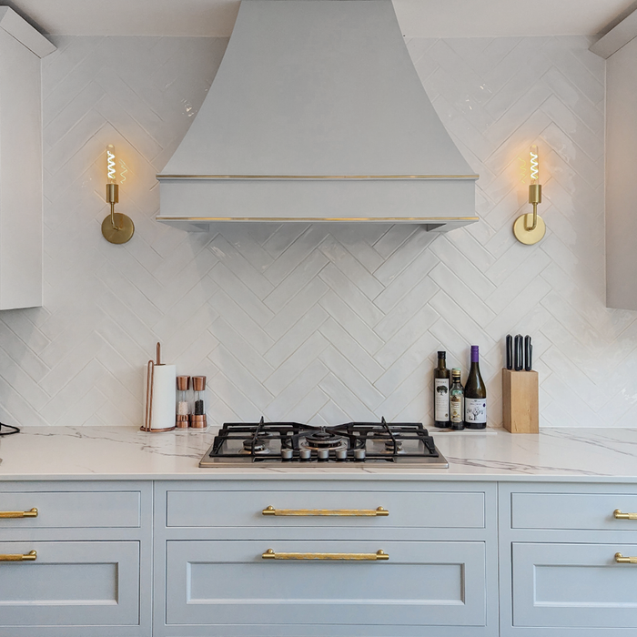 Brass Knurled Cabinet Handles in Gold – product view 4