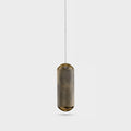 Brass Knurled Cylinder Pull Cord Light Switch in Antique