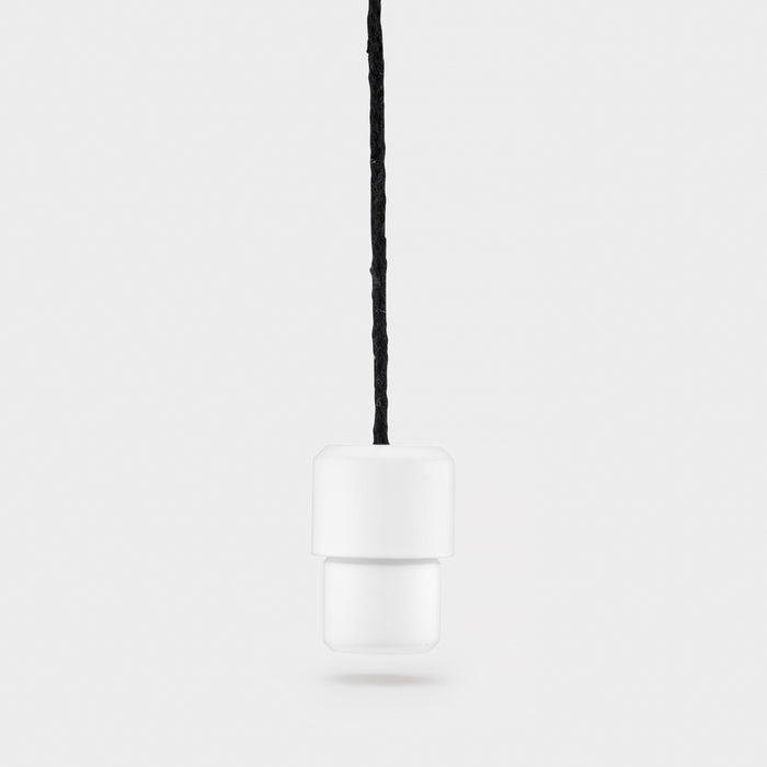 Brass Light Pull Connector - White