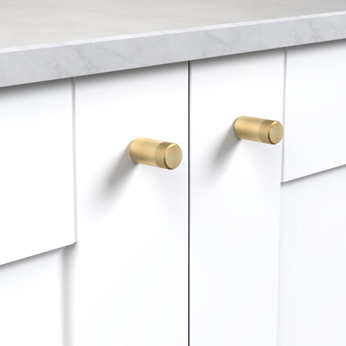 Brass Linear Cylinder Pulls in Gold – product view 2