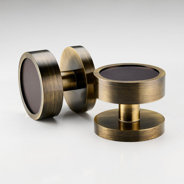 Brass Mortice Door Knobs in Antique – product view 2