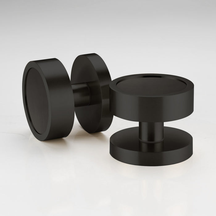 Brass Mortice Door Knobs in Black
