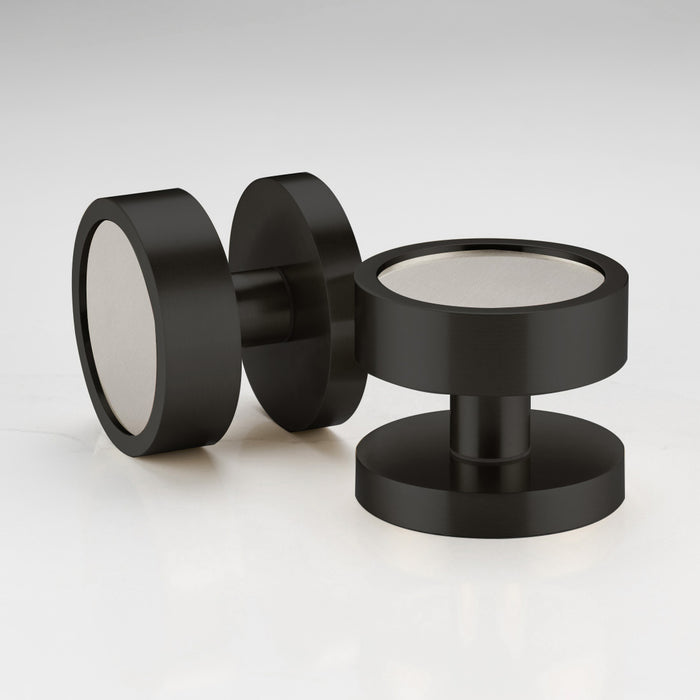 Brass Mortice Door Knobs in Black – product view 2