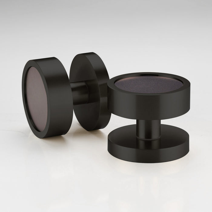 Brass Mortice Door Knobs in Black – product view 4