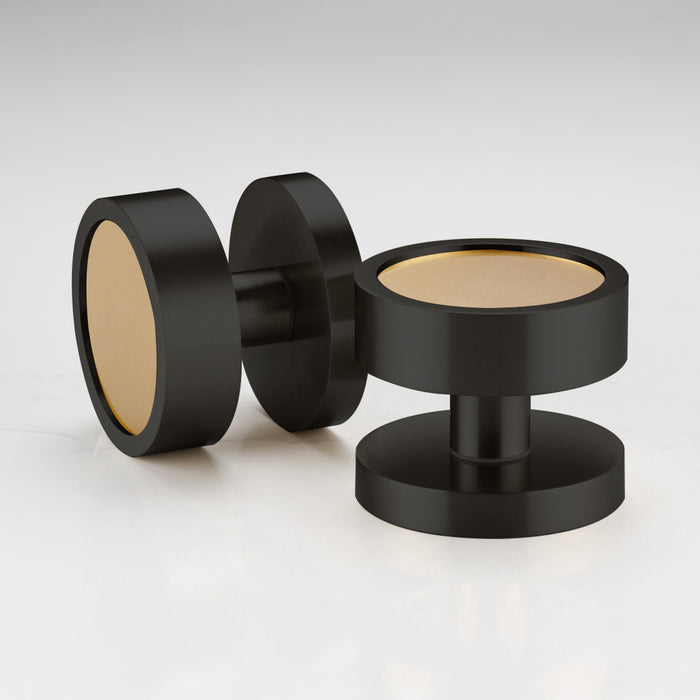 Brass Mortice Door Knobs in Black – product view 5