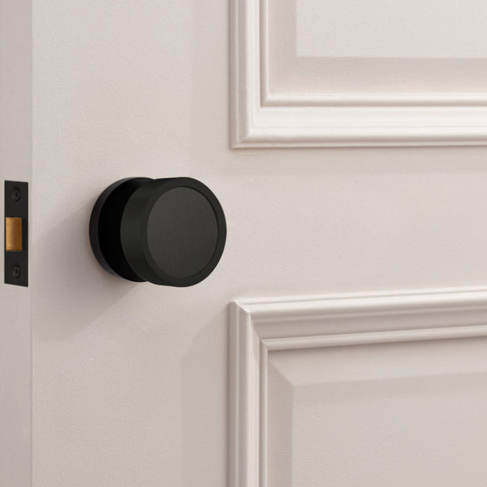 Brass Mortice Door Knobs in Black – product view 8