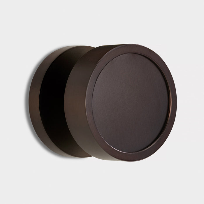 Brass Mortice Door Knobs in Bronze – installed view