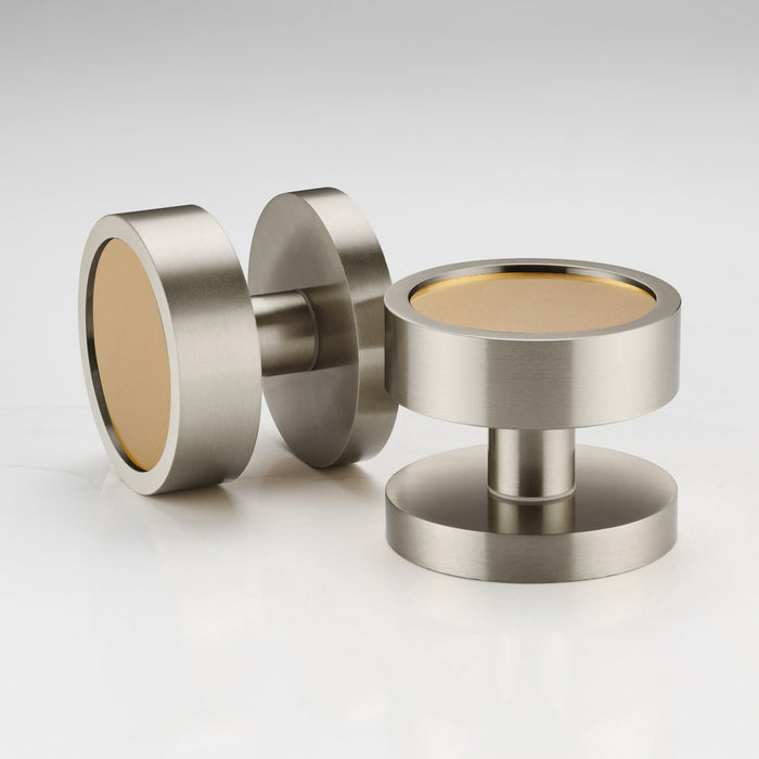 Brass Mortice Door Knobs in Silver – product view 2
