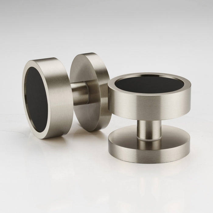Brass Mortice Door Knobs in Silver – product view 4