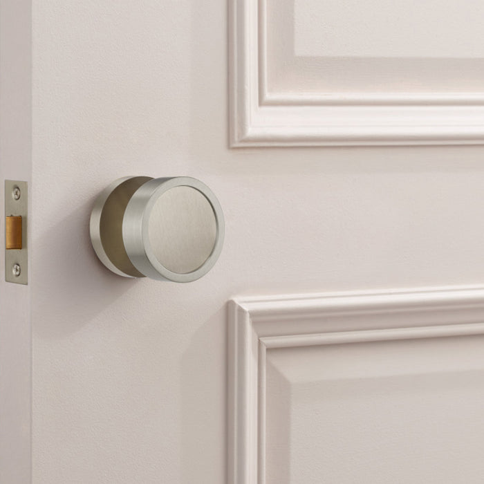 Brass Mortice Door Knobs in Silver – product view 6