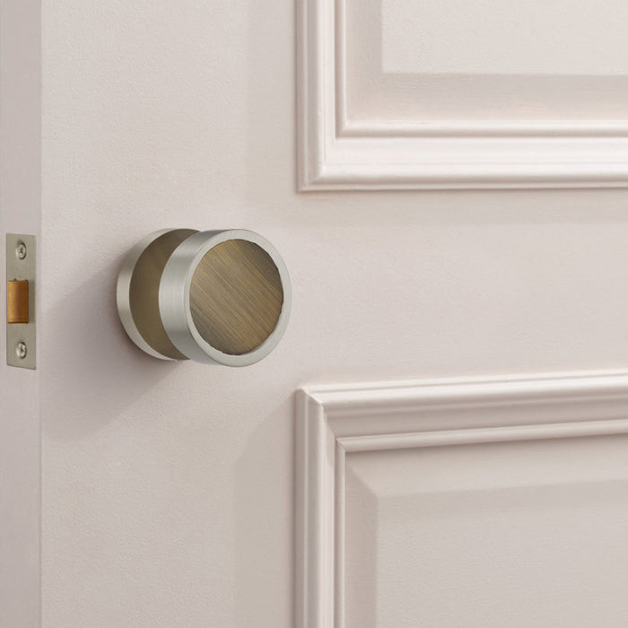 Brass Mortice Door Knobs in Silver – product view 8