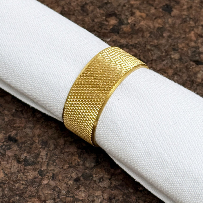 Brass Napkin Rings in Gold – product view 2