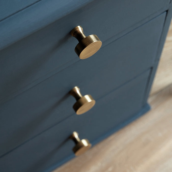 Brass Round Door Knobs in Antique – product view 6