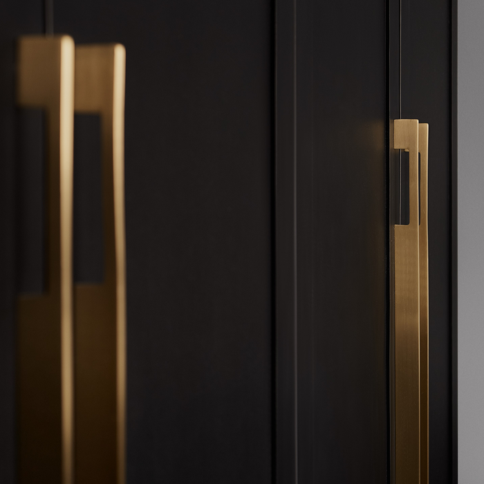 Brass Slimline Cabinet Handles in Gold – product view 3