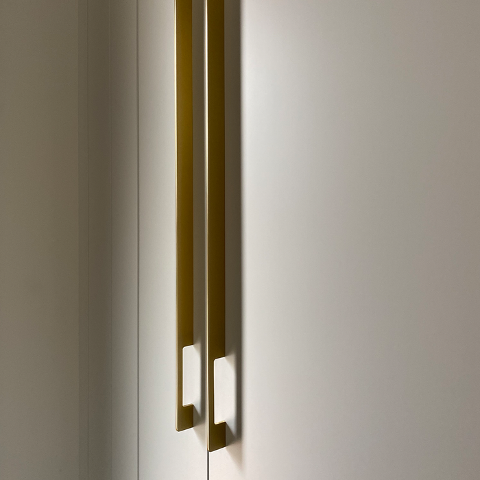 Brass Slimline Cabinet Handles in Gold – product view 5