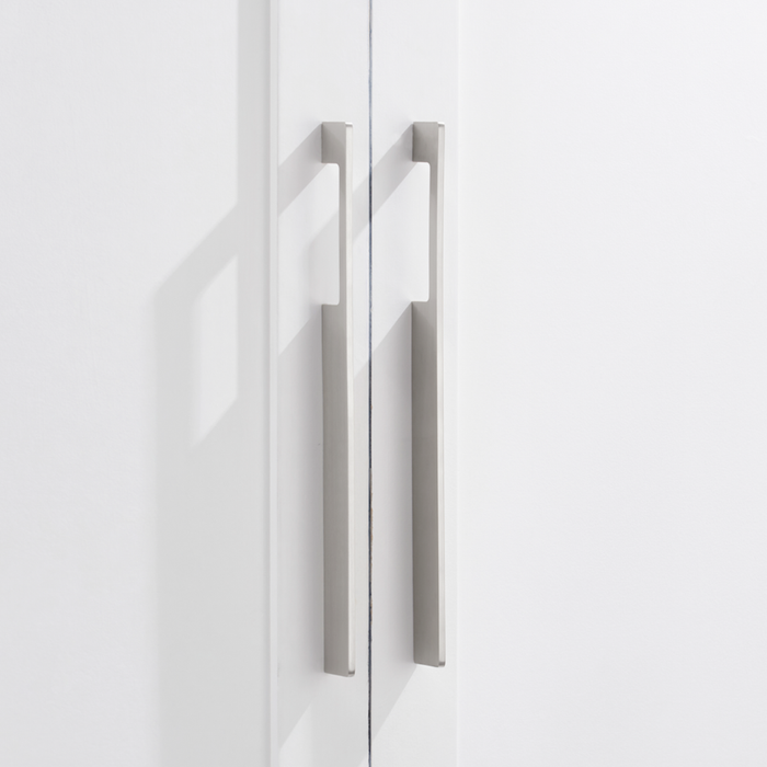 Brass Slimline Cabinet Handles in Silver – product view 3