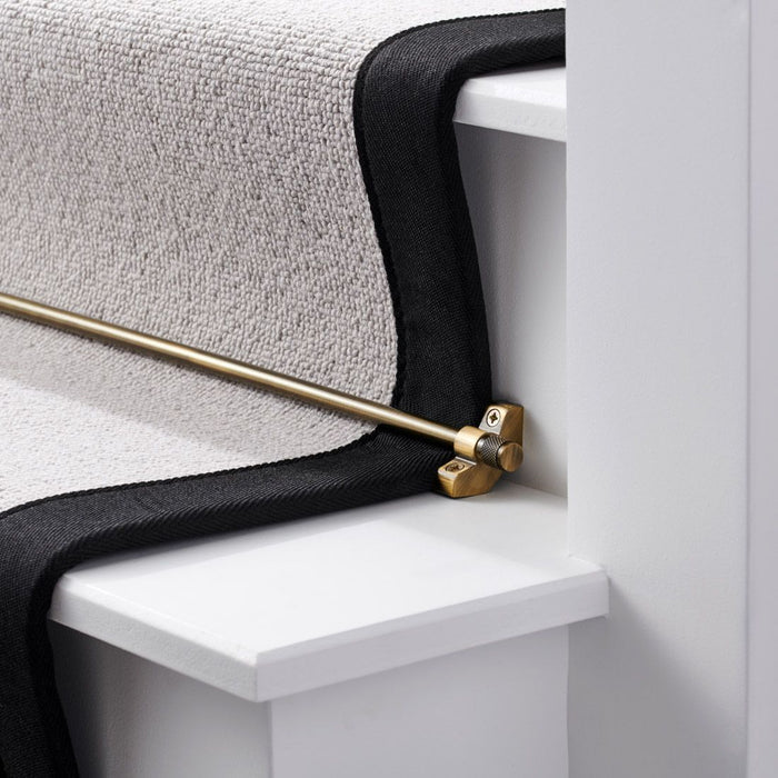 Brass Stair Carpet Runner Rods in Antique – product view 2