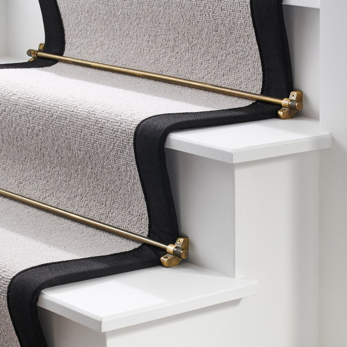 Brass Stair Carpet Runner Rods in Antique – product view 3