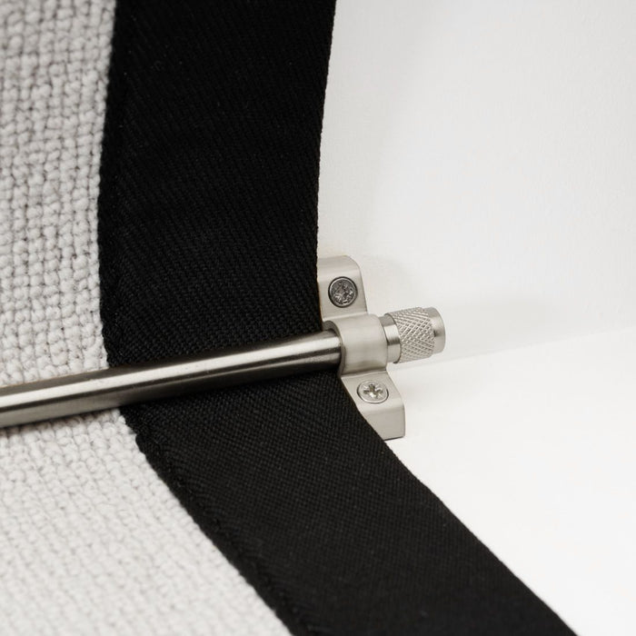 Brass Stair Carpet Runner Rods in Silver – product view 5