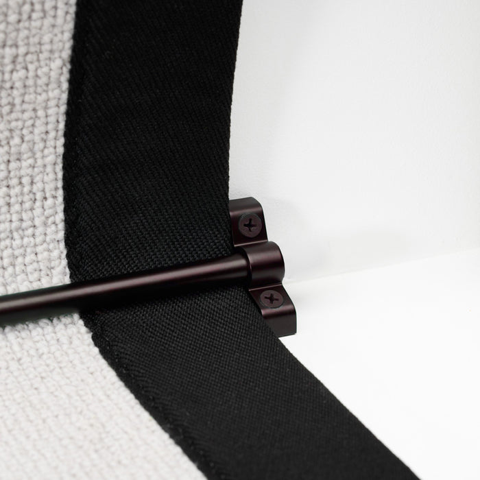 Made to Measure Brass Stair Runner Rod with No Finial in Bronze – product view 2