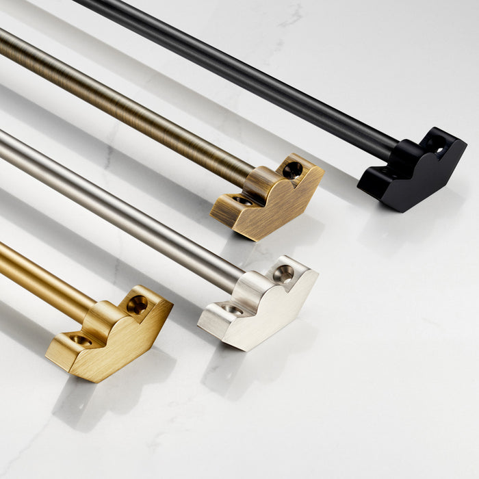 Brass Stair Carpet Runner Rods With No Finial in Gold – product view 2