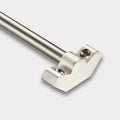 Brass Stair Carpet Runner Rods With No Finial in Silver