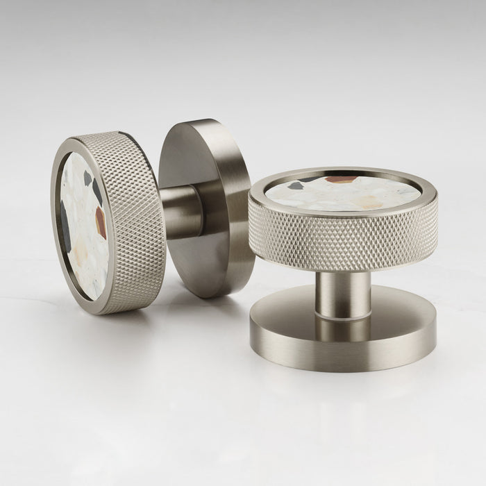 Knurled / White Fleck Terrazzo