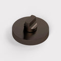 Brass Thumbturn Door Lock Set in Bronze – side view