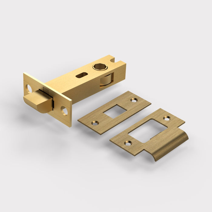 Brass Tubular Latch in Antique - 3"